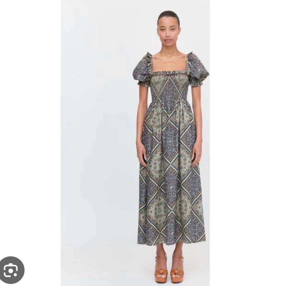 Hill House The Scarlett midi nap dress size M